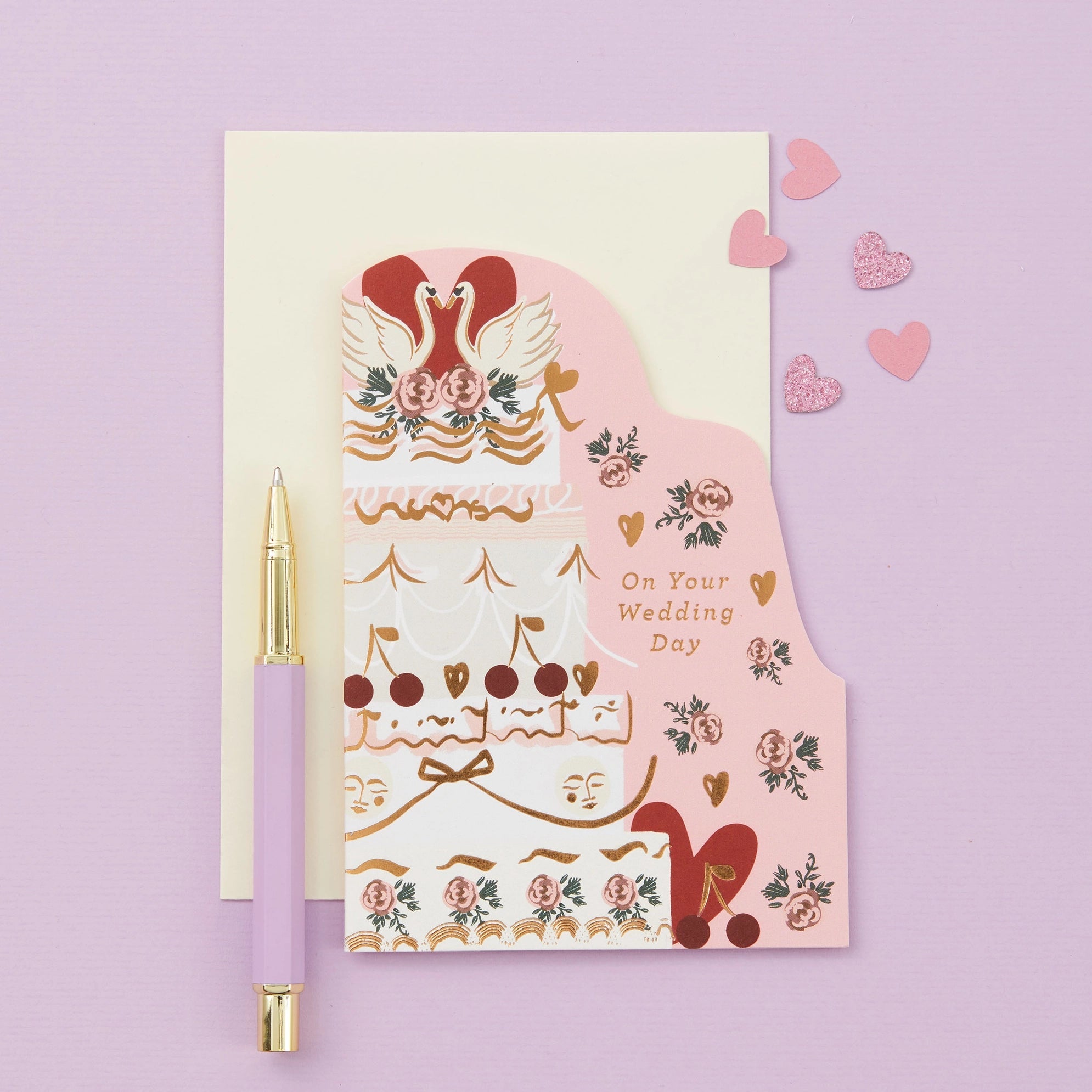 ON YOUR WEDDING DAY ( CAKE SHAPED) | CARD BY TYPE AND STORY - OTHERLETTERS
