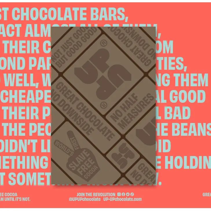 ORIGINAL MILK CHOCOLATE BAR BY UP UP 120g - OTHERLETTERS