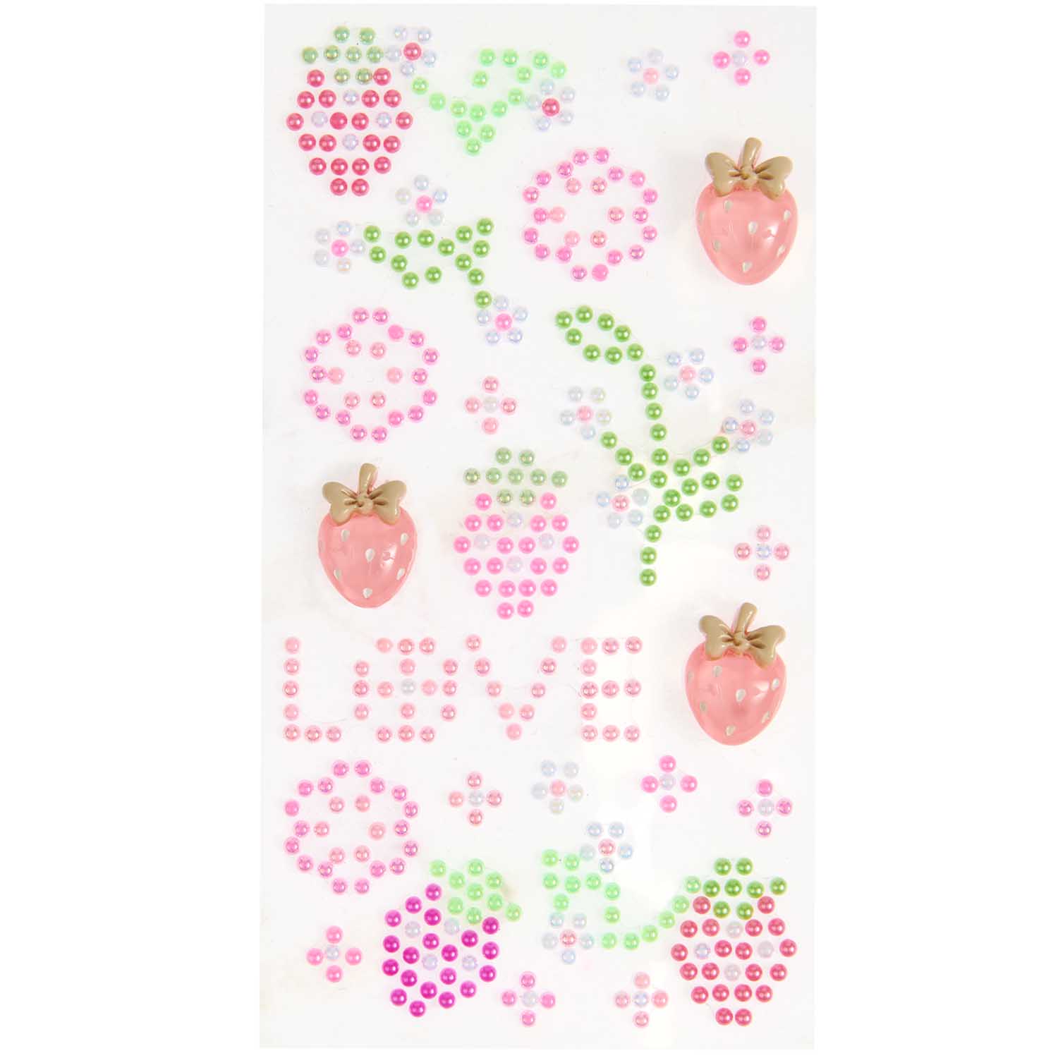 PEARL STICKERS WITH 3D SHAPES | LOVE - OTHERLETTERS