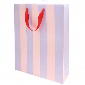PINK & LILAC STRIPED GIFT BAG | X LARGE - OTHERLETTERS