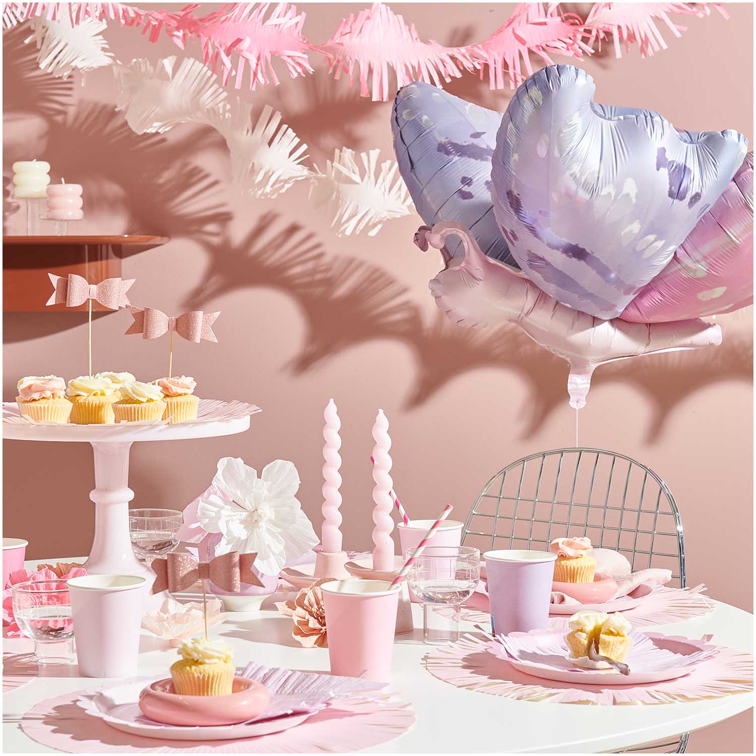 PINK MIX PAPER PLATES - OTHERLETTERS