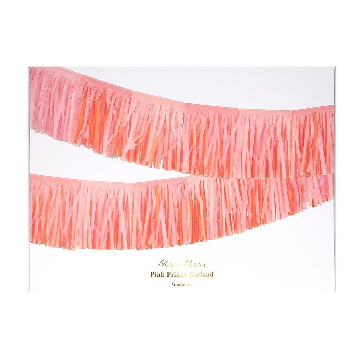 PINK TISSUE PAPER FRINGE GARLAND - OTHERLETTERS