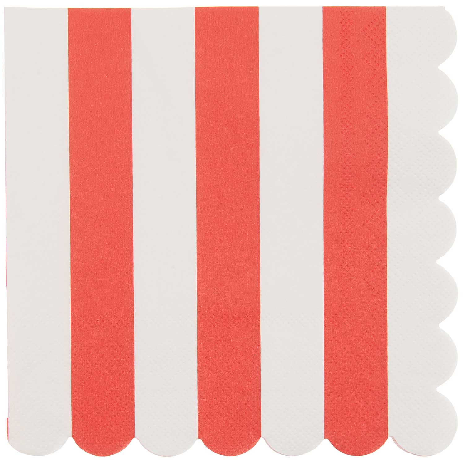 RED AND WHITE STRIPED NAPKINS - OTHERLETTERS
