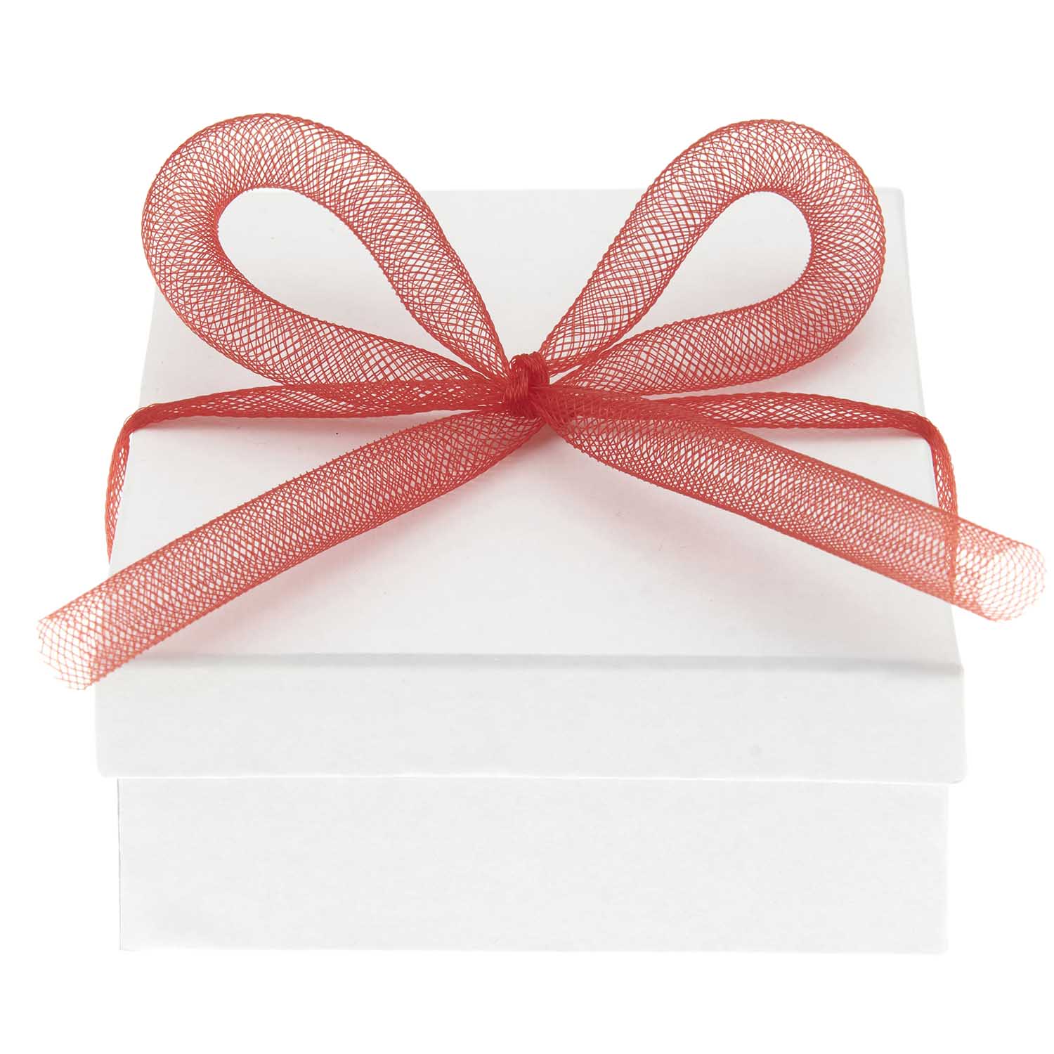 RED MESH TUBE RIBBON - OTHERLETTERS