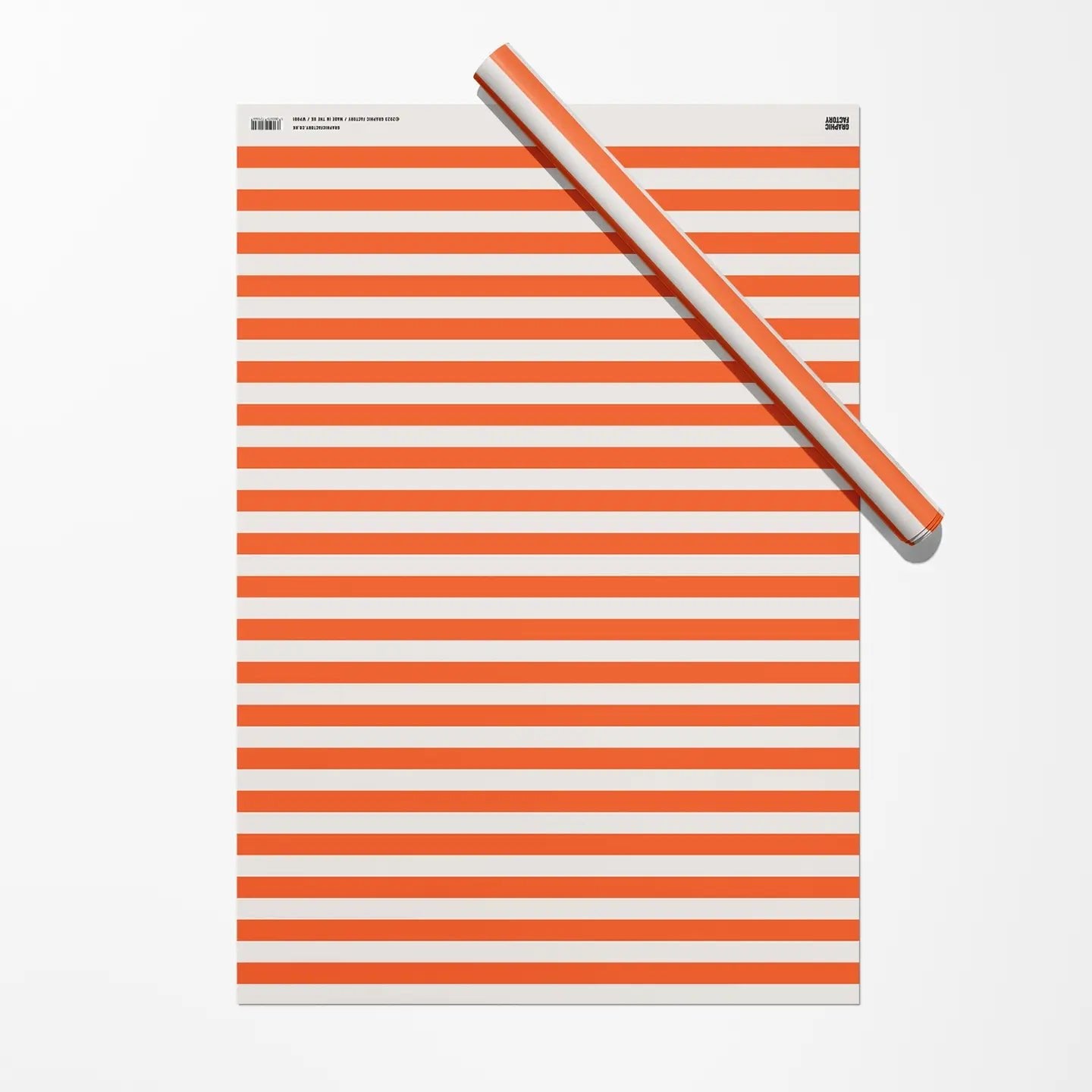 RED STRIPE GIFT WRAP | 3 SHEETS ROLLED - OTHERLETTERS
