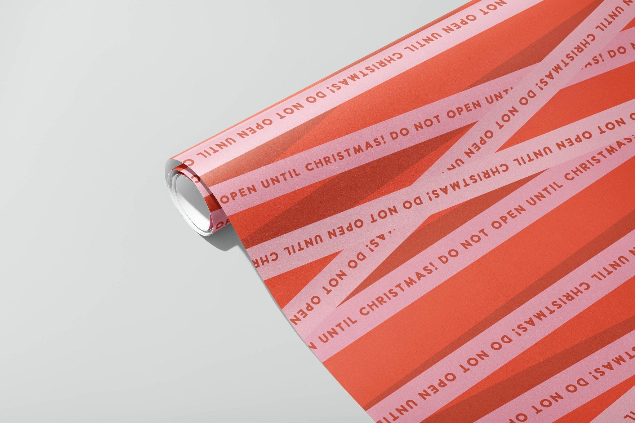 RED 'UNTIL CHRISTMAS' GIFT WRAP | 3 SHEETS ROLLED - OTHERLETTERS