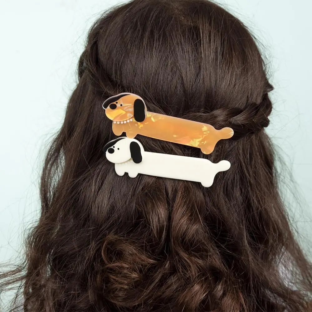 SAUSAGE DOG HAIR CLIPS - OTHERLETTERS