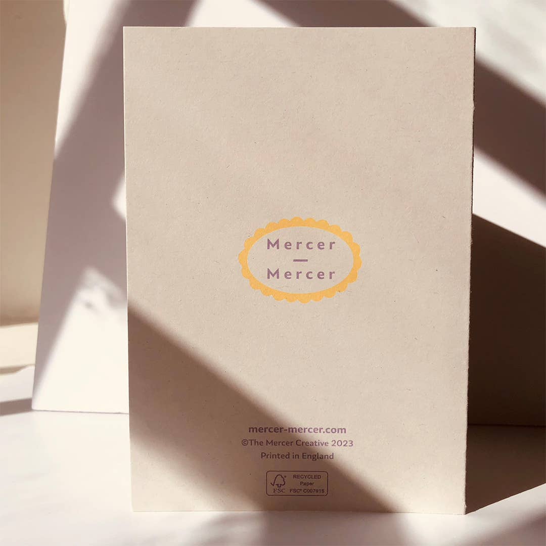 SENDING LOVE (PURPLE & YELLOW) | CARD BY MERCER MERCER - OTHERLETTERS