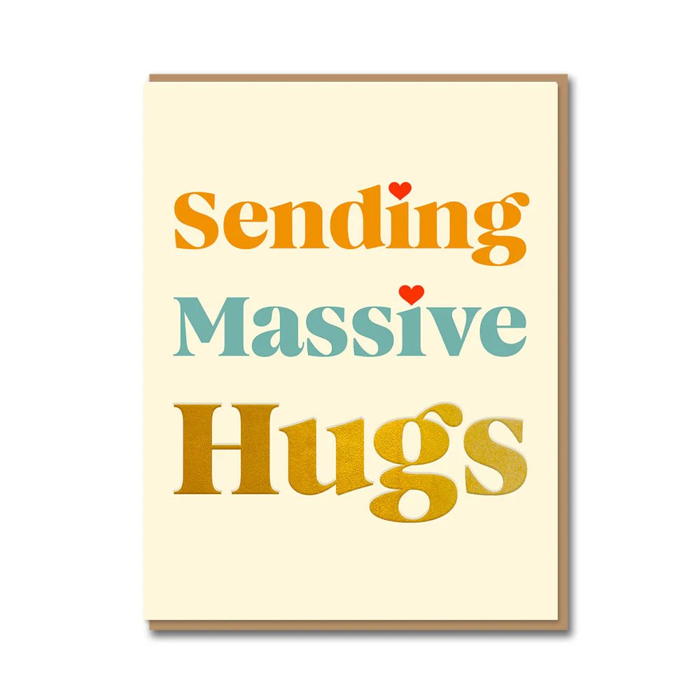 SENDING MASSIVE HUGS | CARD BY 1973 - OTHERLETTERS