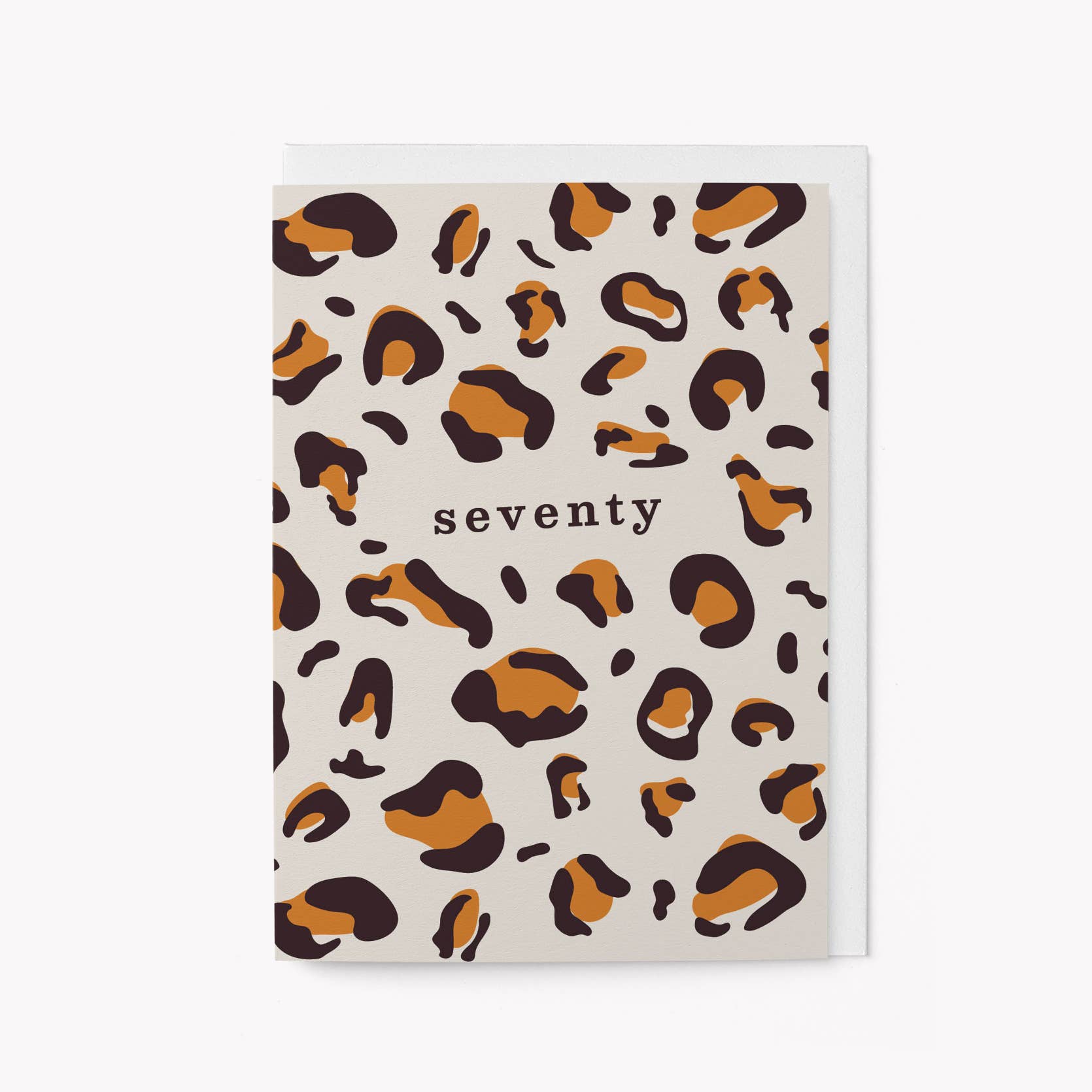 SEVENTY LEOPARD PRINT | CARD BY GRAPHIC FACTORY - OTHERLETTERS