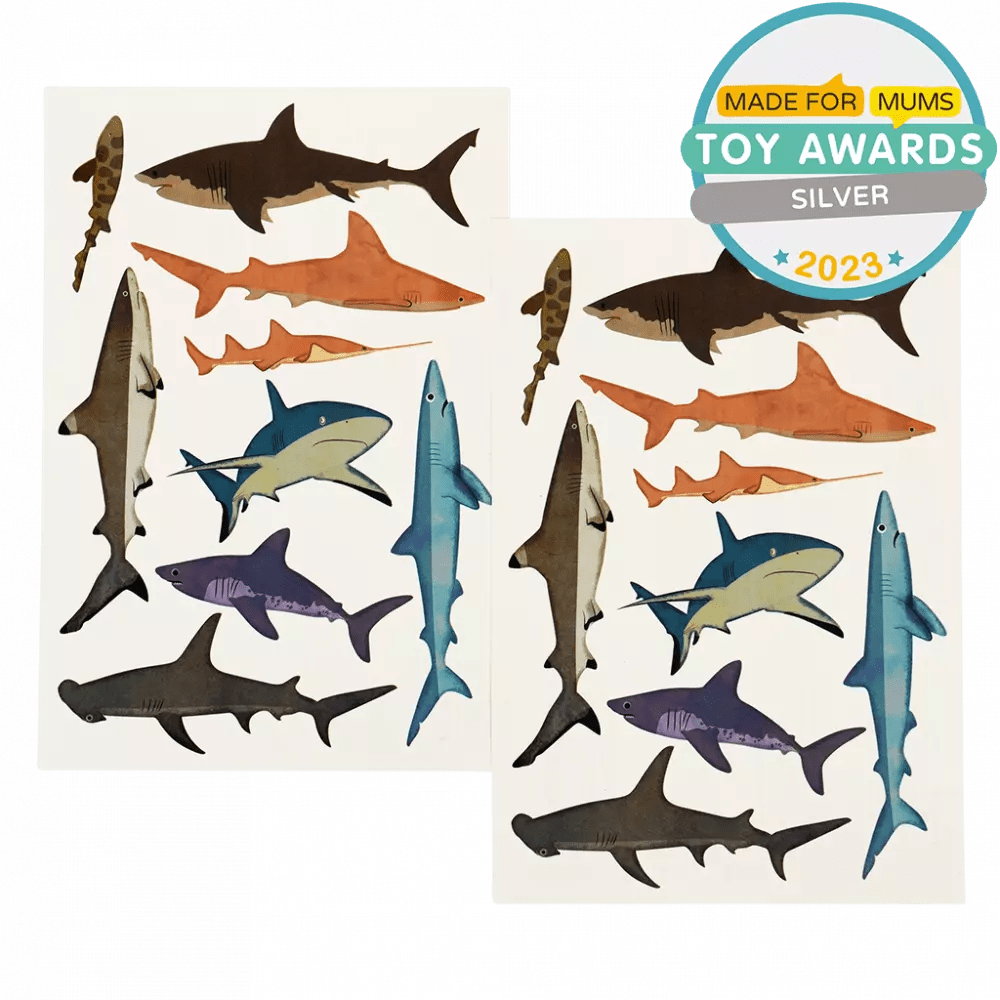 SHARK TEMPORARY TATTOOS - OTHERLETTERS