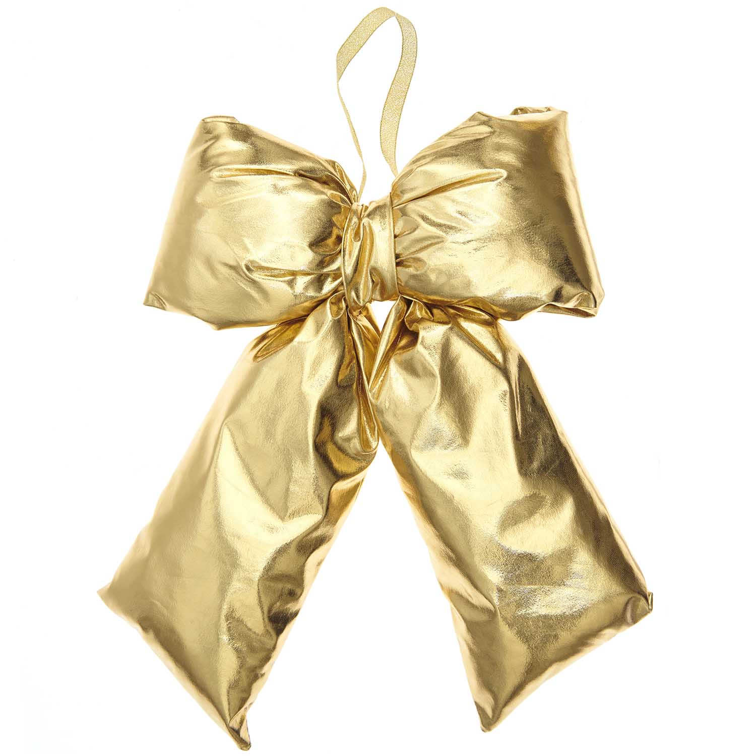 SHINY GOLD PUFFY BOW | LARGE - OTHERLETTERS