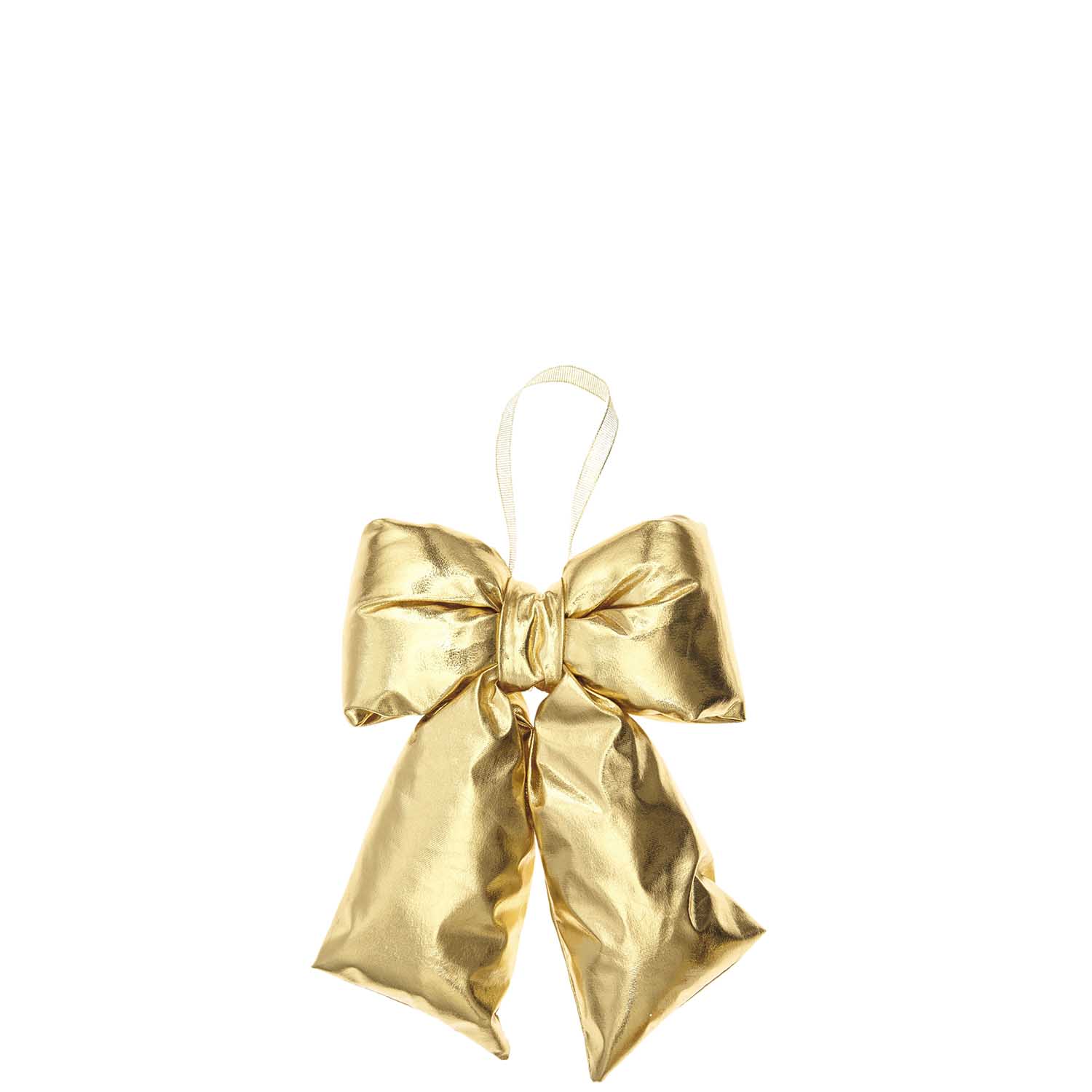 SHINY GOLD PUFFY BOW | SMALL - OTHERLETTERS