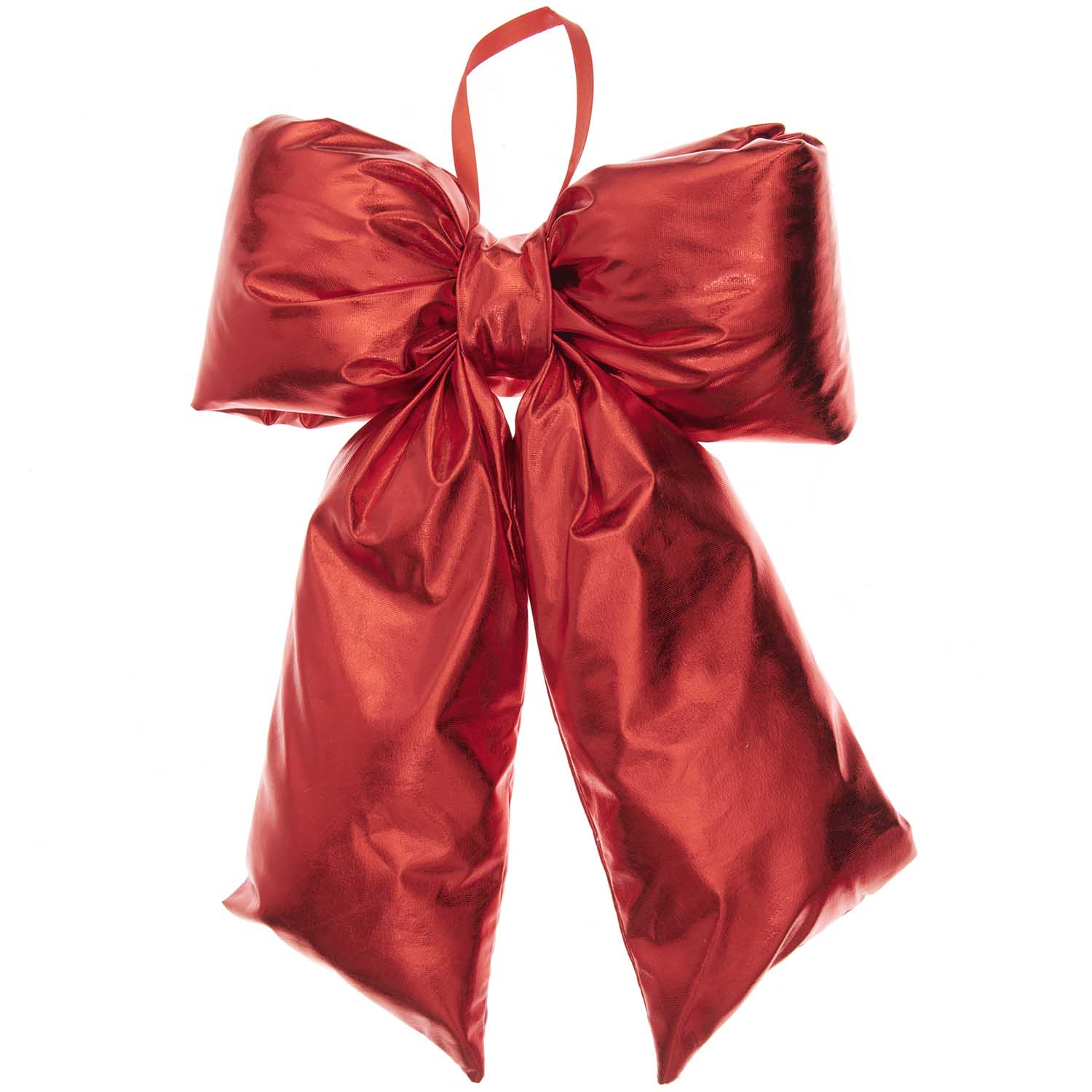 SHINY RED PUFFY BOW | LARGE - OTHERLETTERS