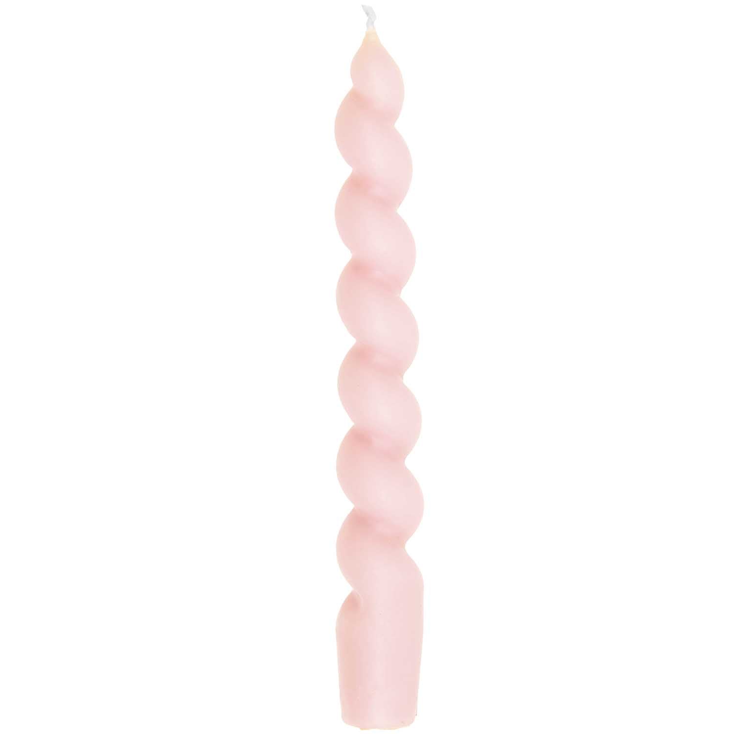 SHORT SPIRAL CANDLE | SOFT MAUVE - OTHERLETTERS