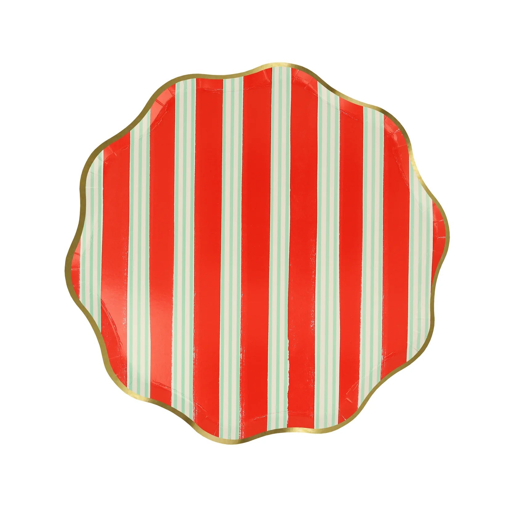 SMALL FESTIVE STRIPE PAPER PLATE - OTHERLETTERS