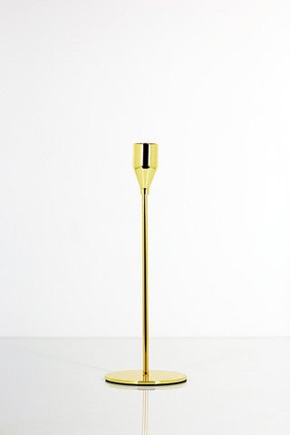 SMALL GOLD SLENDER CANDLE STICK - OTHERLETTERS