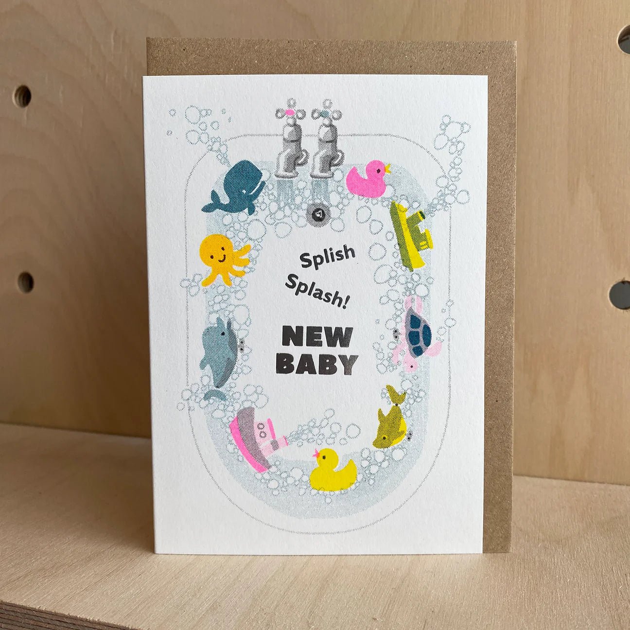 SPLISH SPLASH NEW BABY | CARD BY PETRA BOASE - OTHERLETTERS