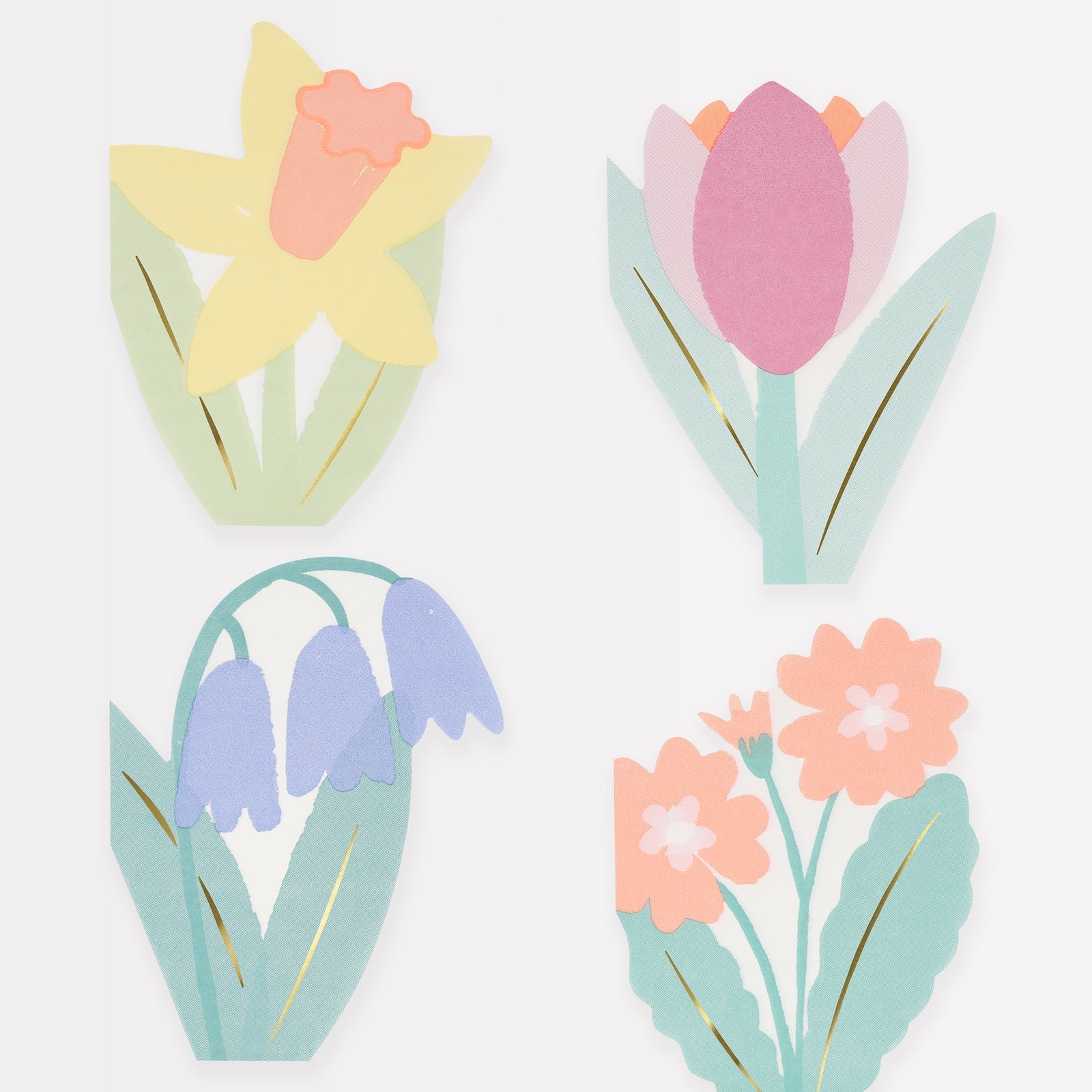 SPRING FLOWER NAPKINS - OTHERLETTERS