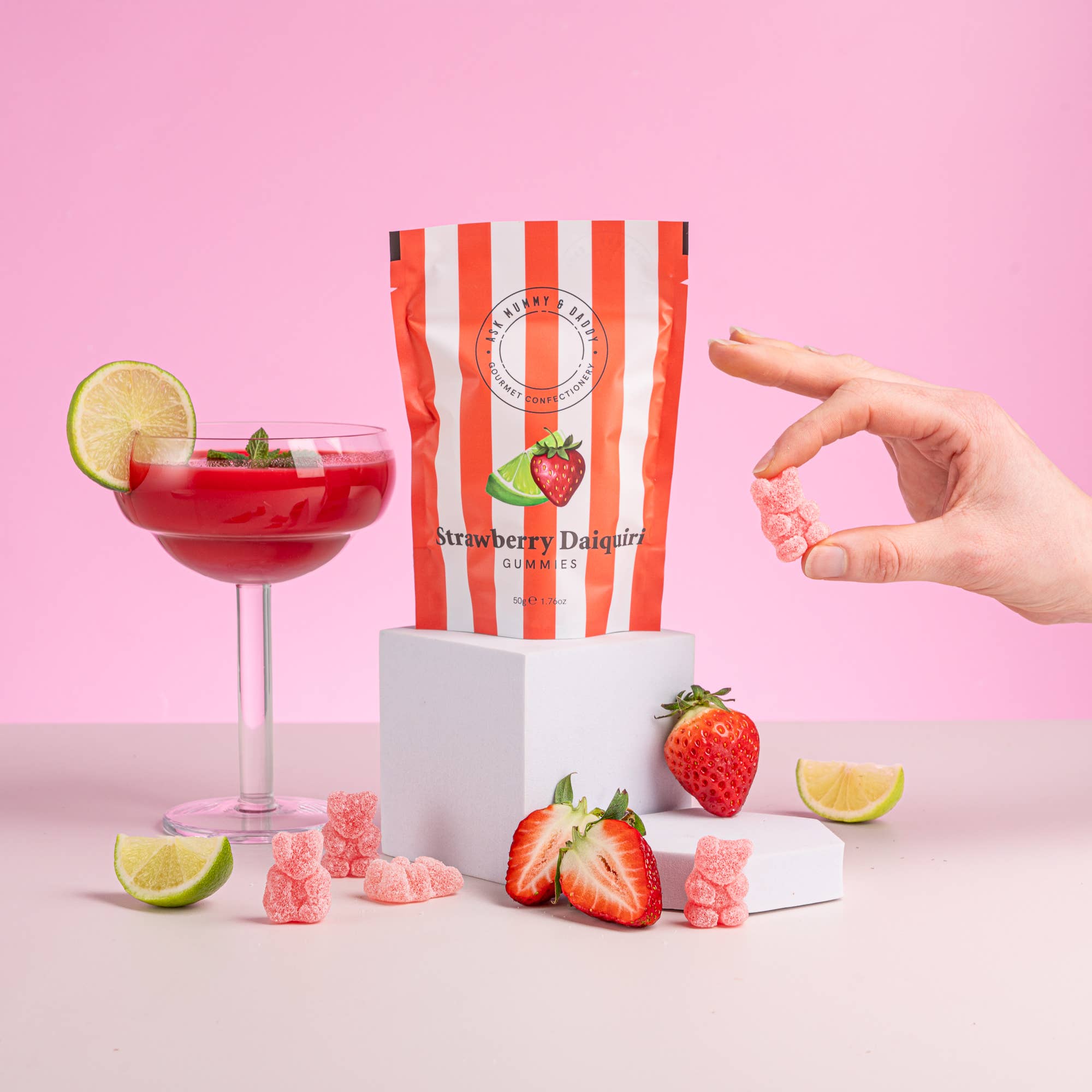 STRAWBERRY DAIQUIRI COCKTAIL GUMMIES - OTHERLETTERS
