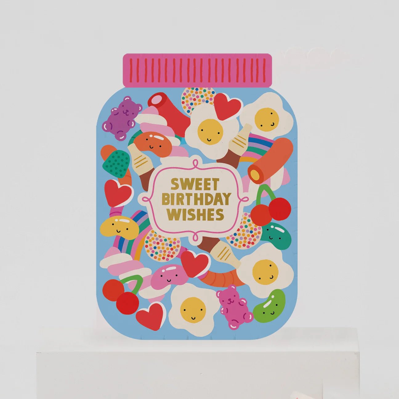 Sugar Rush Sweet Jar illustrated card by Mifkins