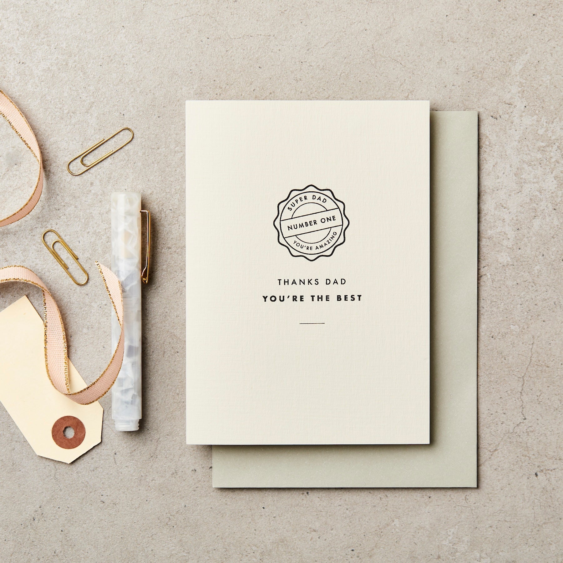 SUPER DAD (STAMP) | CARD BY KATIE LEAMON - OTHERLETTERS