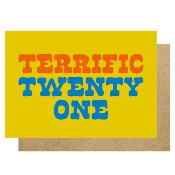 TERRIFIC TWENTY ONE | CARD BY LUCKY INK - OTHERLETTERS