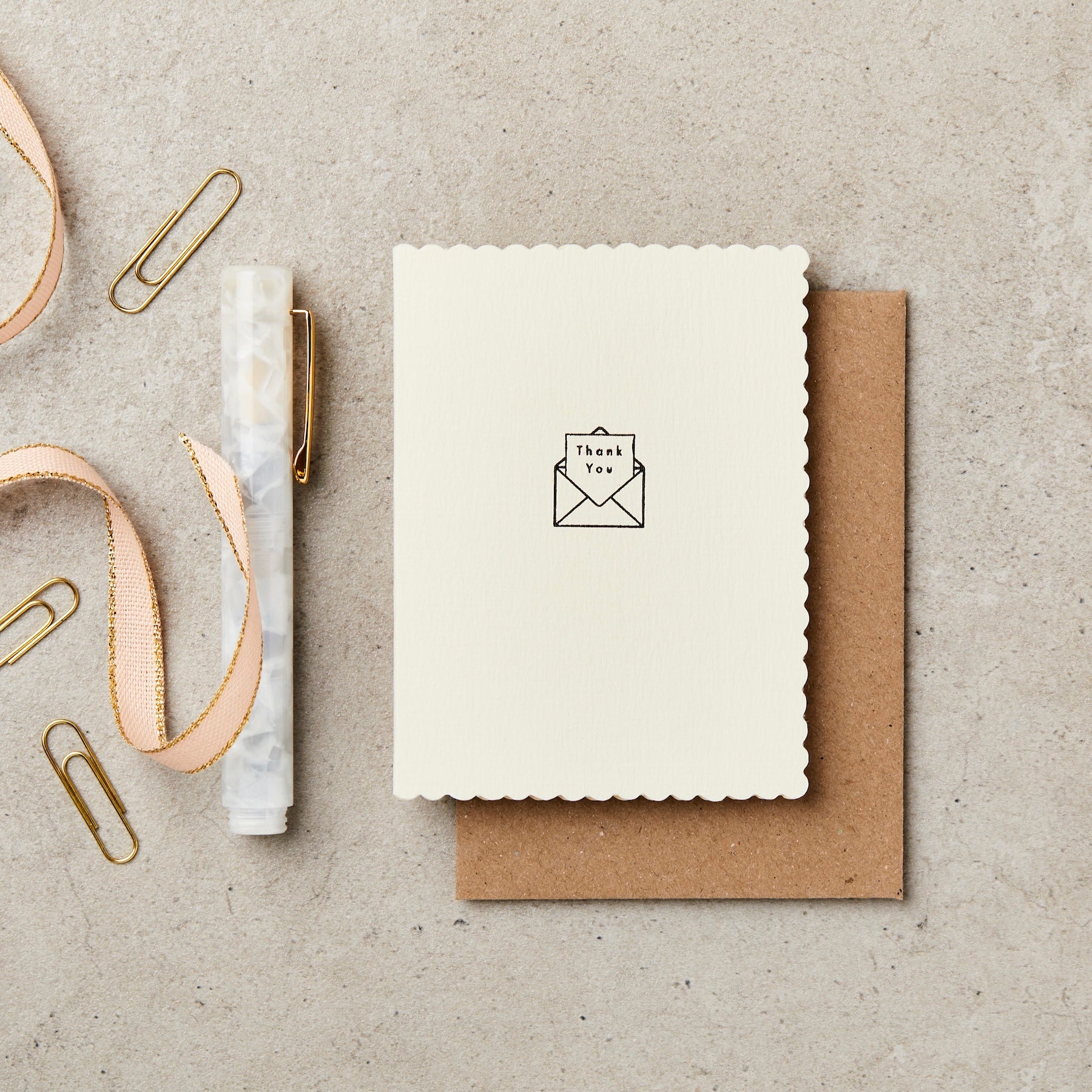 THANK YOU ENVELOPE | MINI CARD BY KATIE LEAMON - OTHERLETTERS