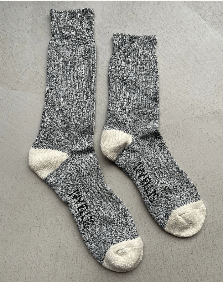 THE TIDELINE YOSEMITE CREW CALF MENS SOCKS BY IVY ELLIS - OTHERLETTERS