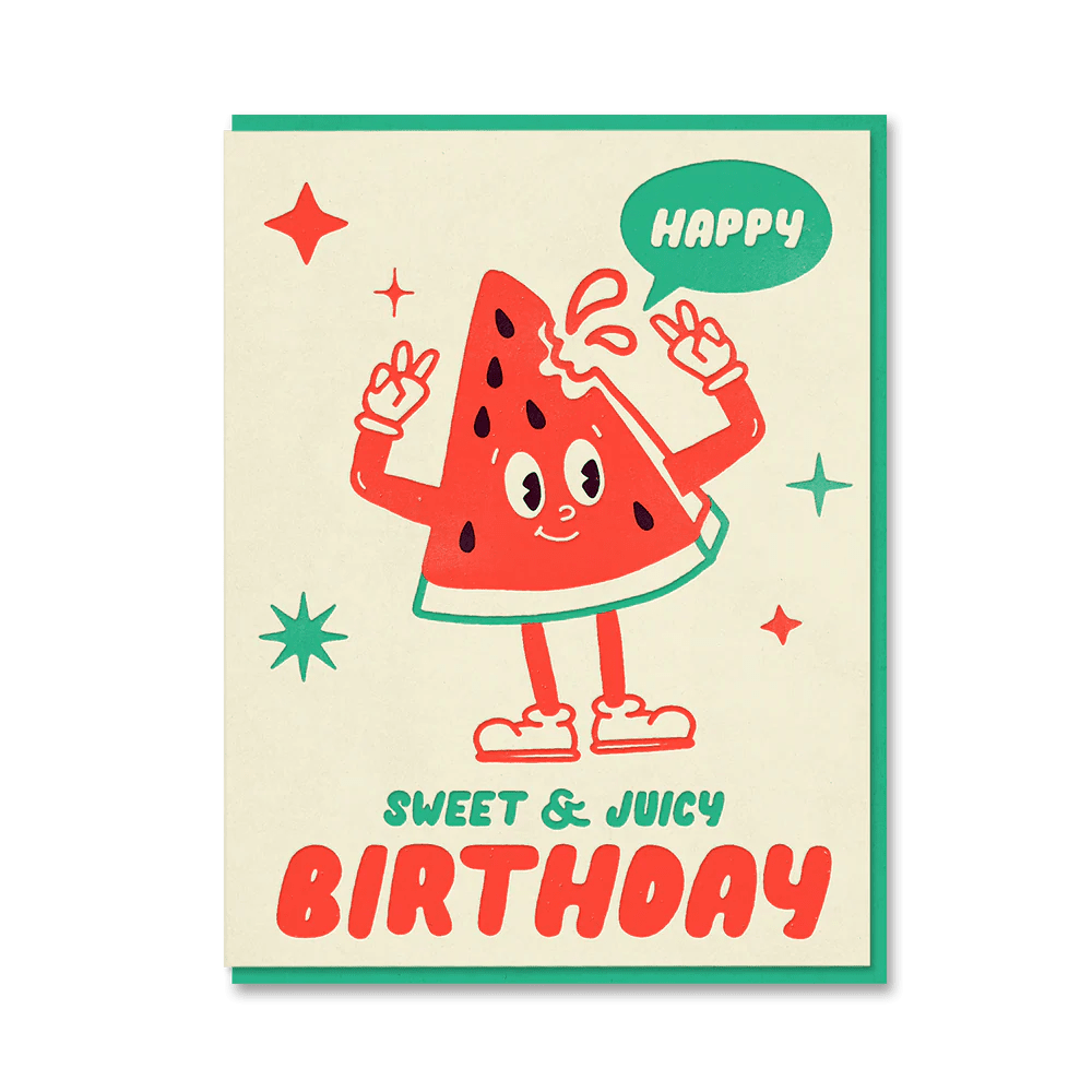 THE TOONIES WATERMELON | CARD BY 1973 - OTHERLETTERS