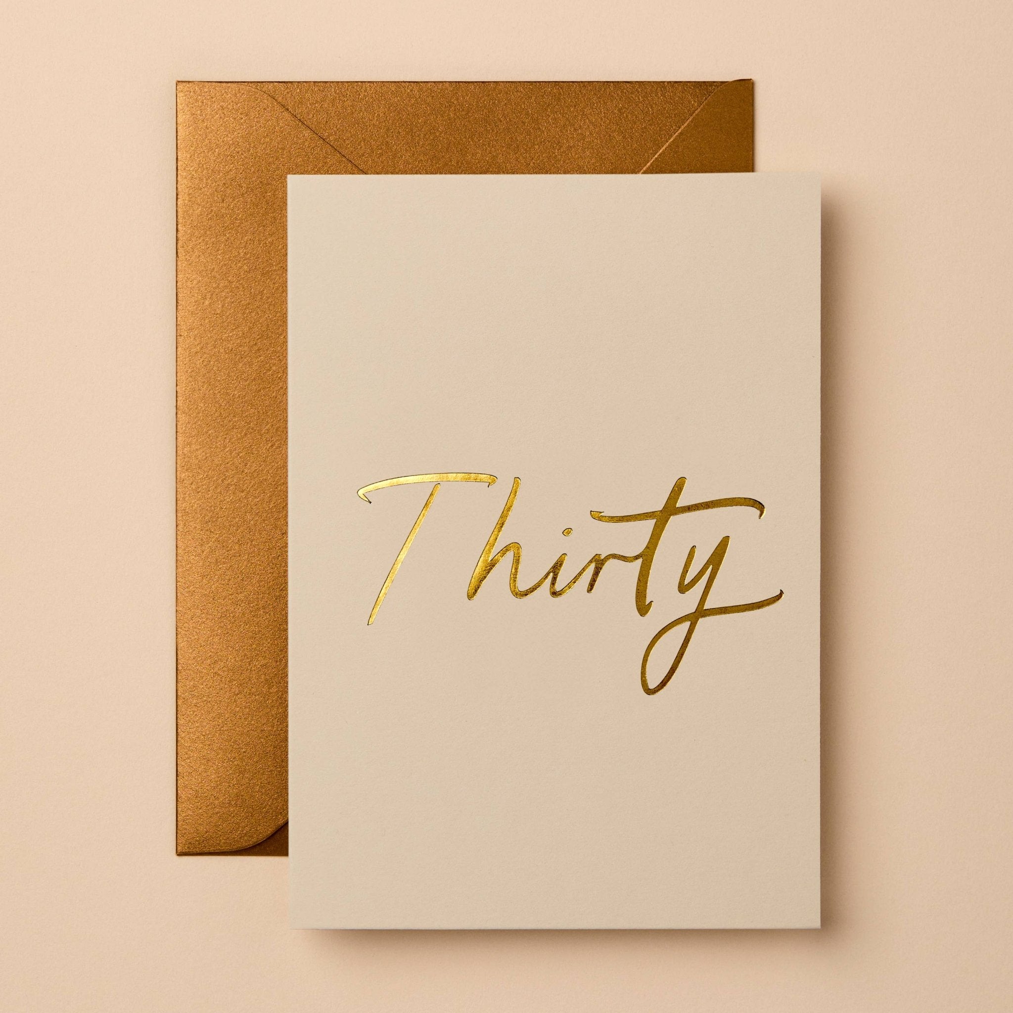 THIRTY | CARD BY GABRIELLE & CELINE - OTHERLETTERS