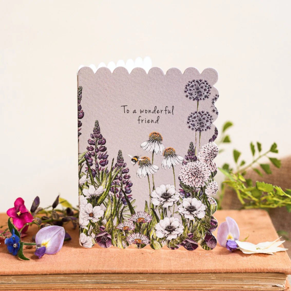 TO A WONDERFUL FRIEND (FLORAL) | CARD BY TOASTED CRUMPET - OTHERLETTERS