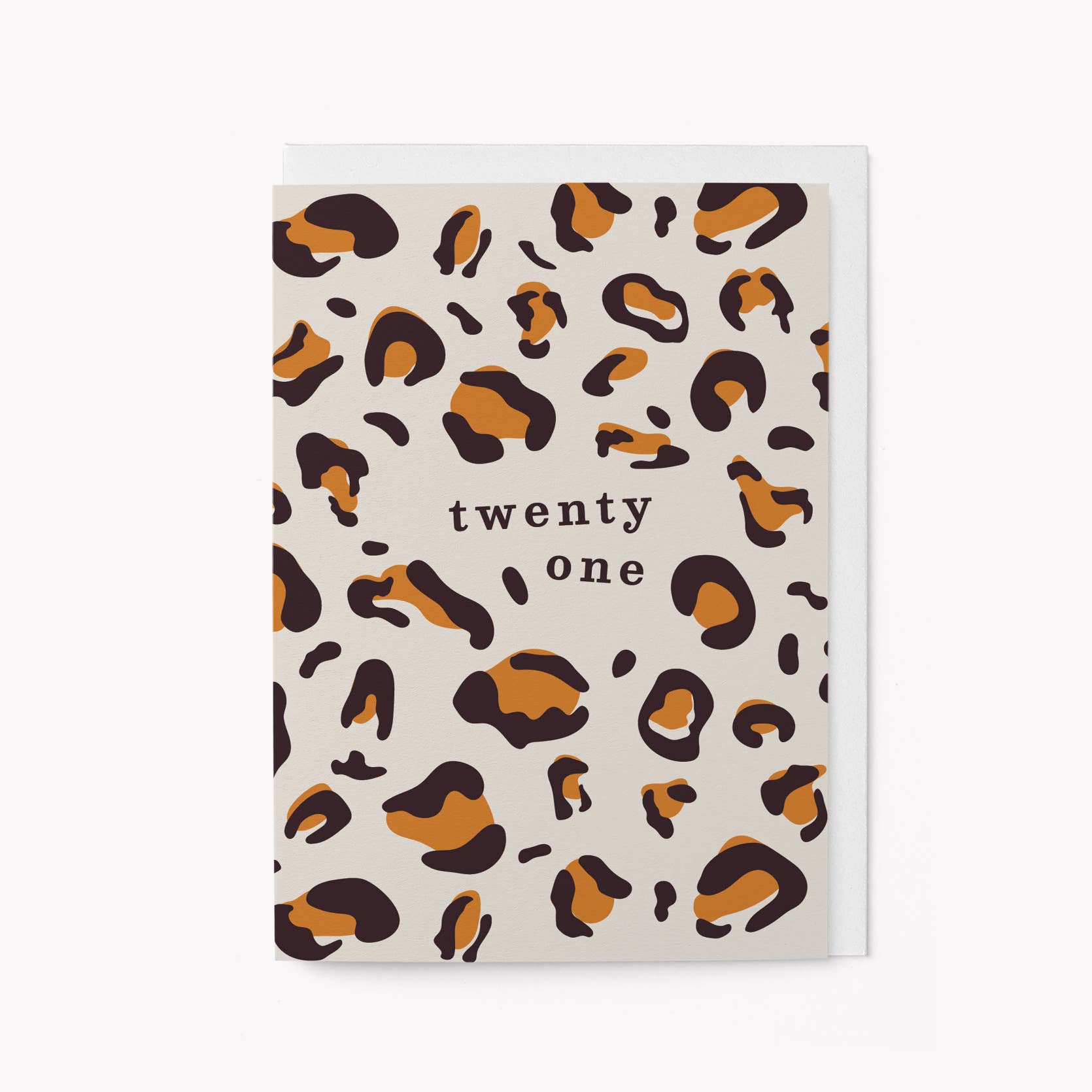 TWENTY ONE LEOPARD PRINT | CARD BY GRAPHIC FACTORY - OTHERLETTERS