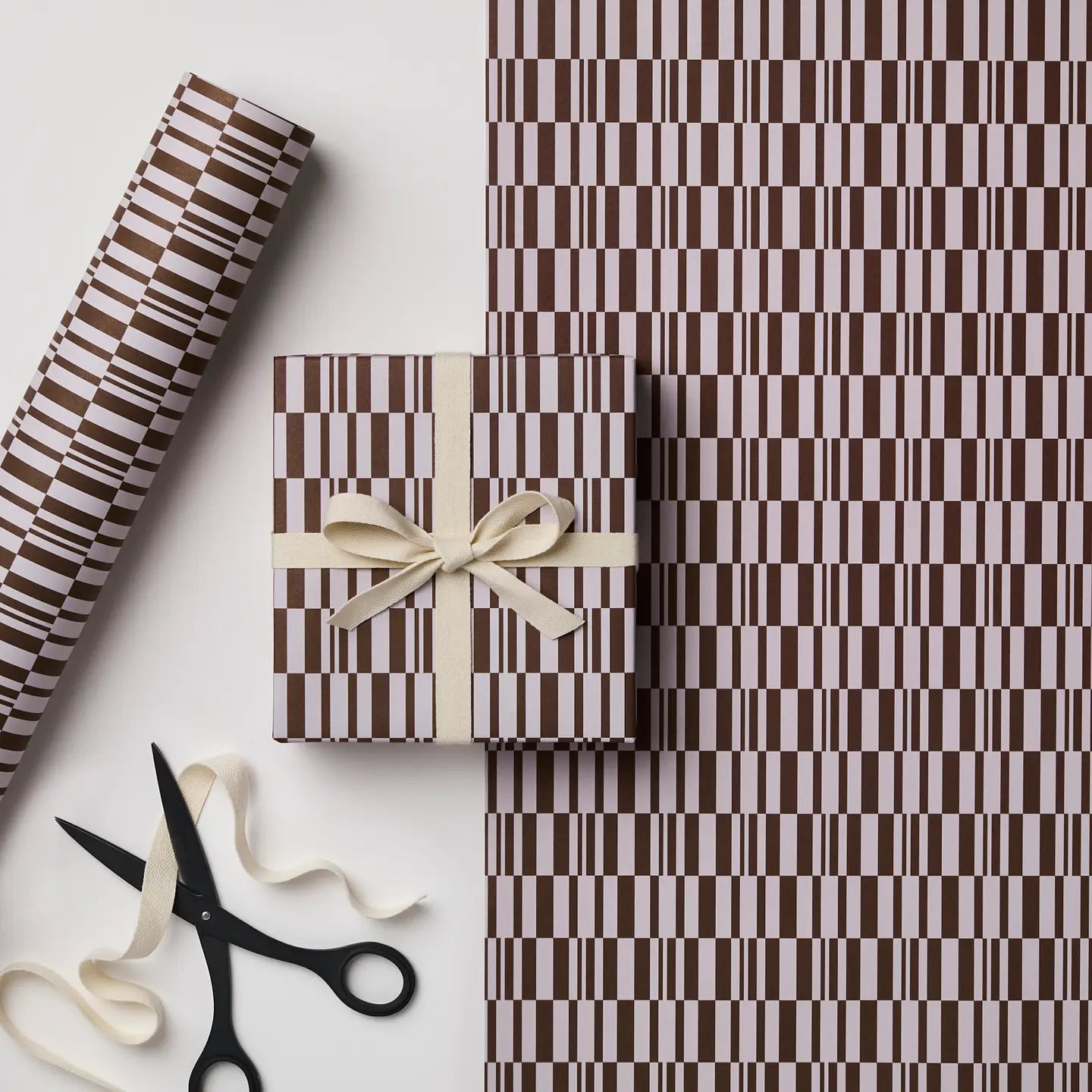 UMBER TILE GIFT WRAP | 3 SHEETS ROLLED - OTHERLETTERS