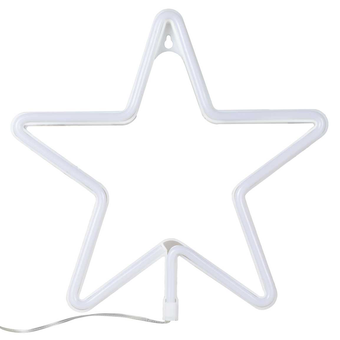 WHITE NEON STAR LIGHT ( BATTERY OPERATED) - OTHERLETTERS