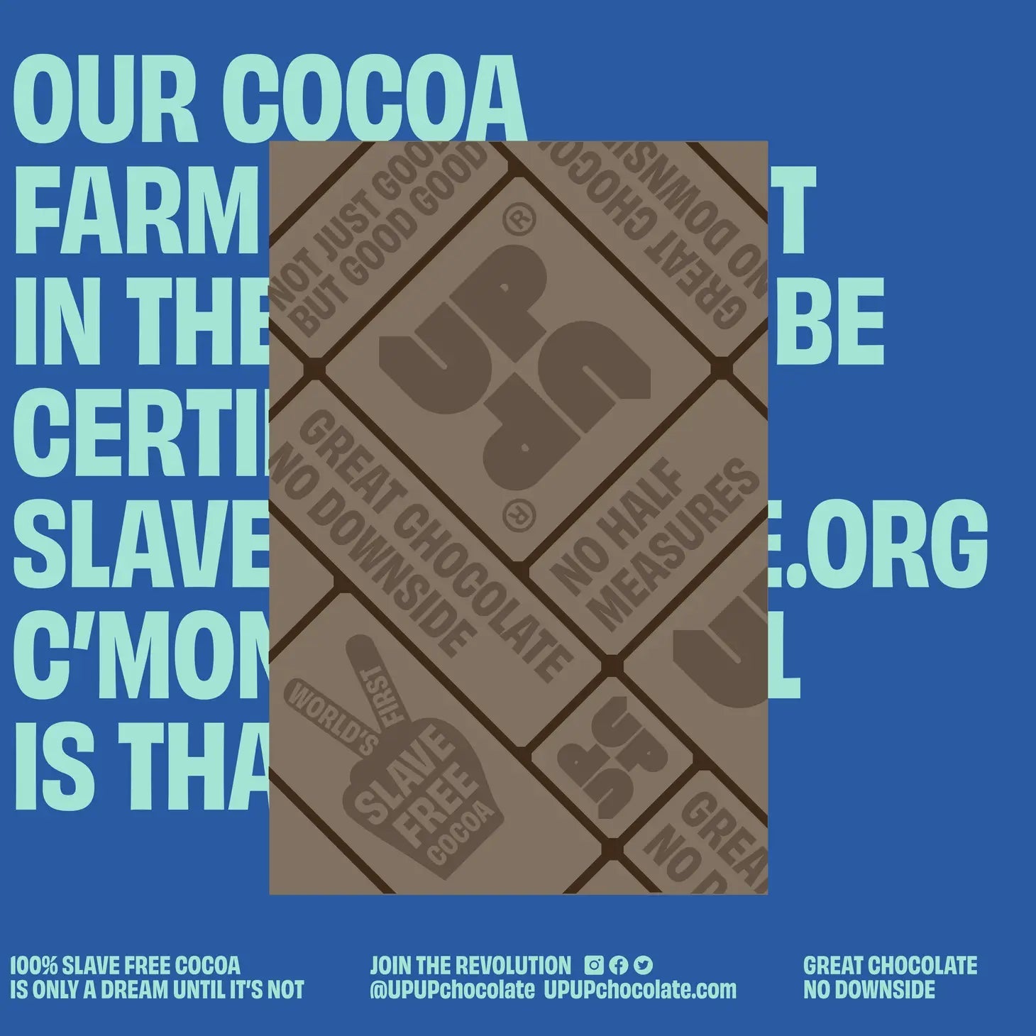 WILD MINT DARK CHOCOLATE BAR BY UP UP 120g - OTHERLETTERS