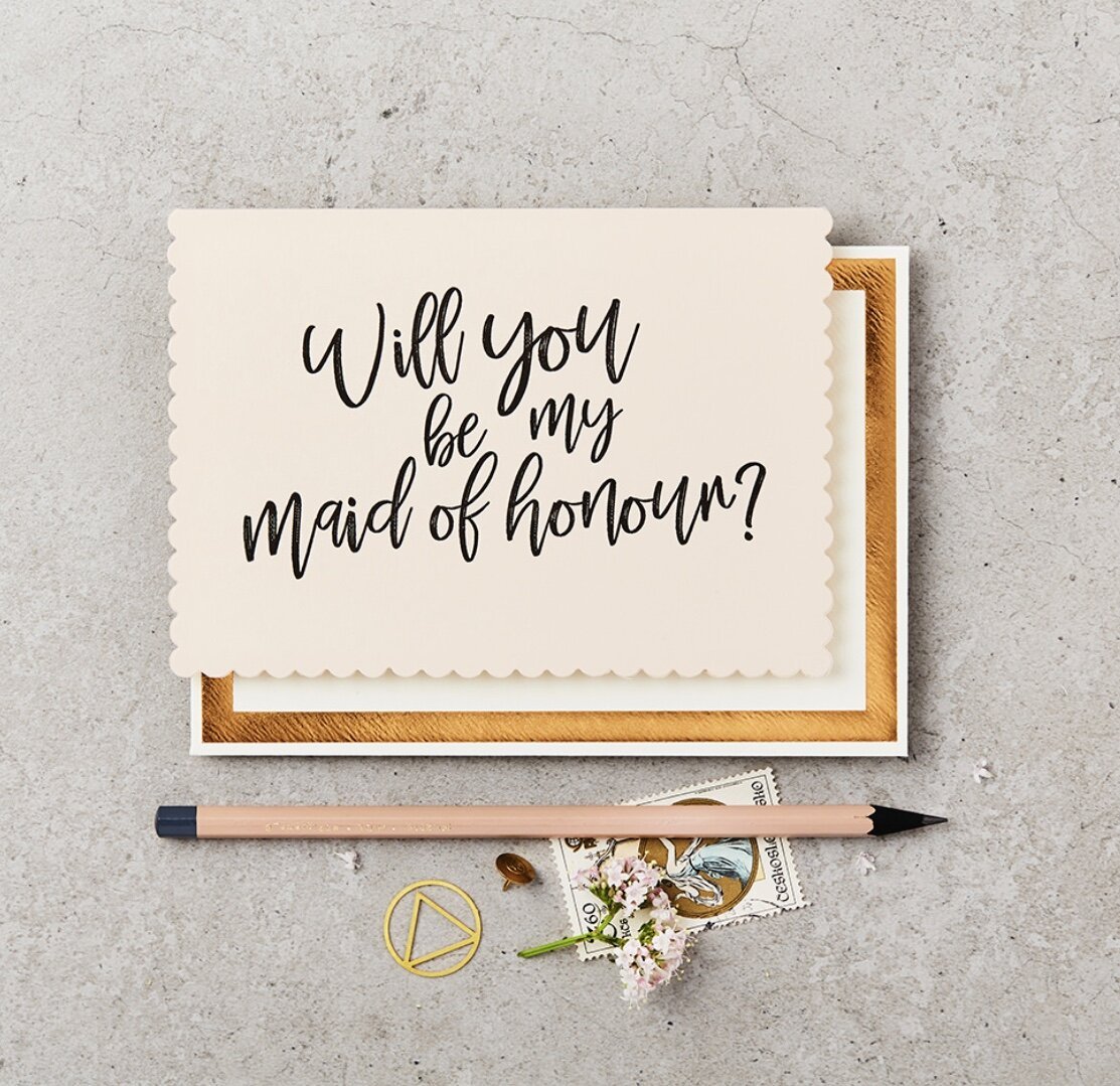 WILL YOU BE MY BRIDESMAID? | CARD BY KATIE LEAMON - OTHERLETTERS