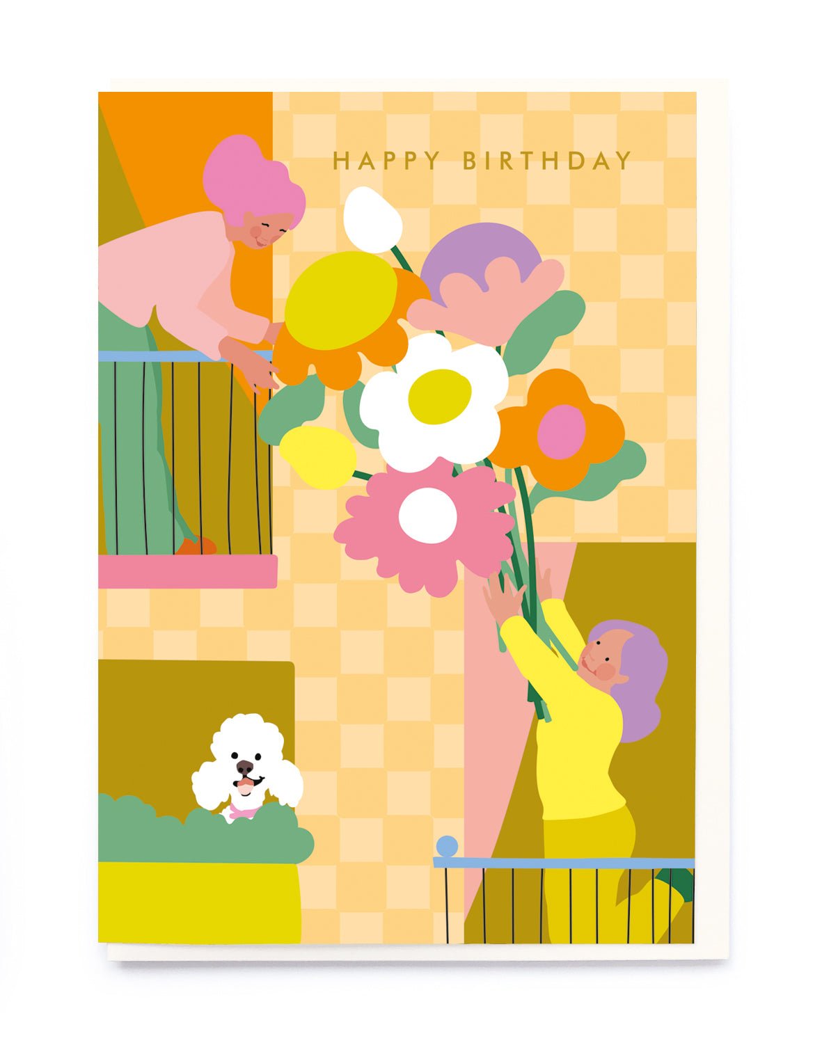 WINDOWS FLOWER GIRLSS BIRTHDAY | CARD BY NOI - OTHERLETTERS