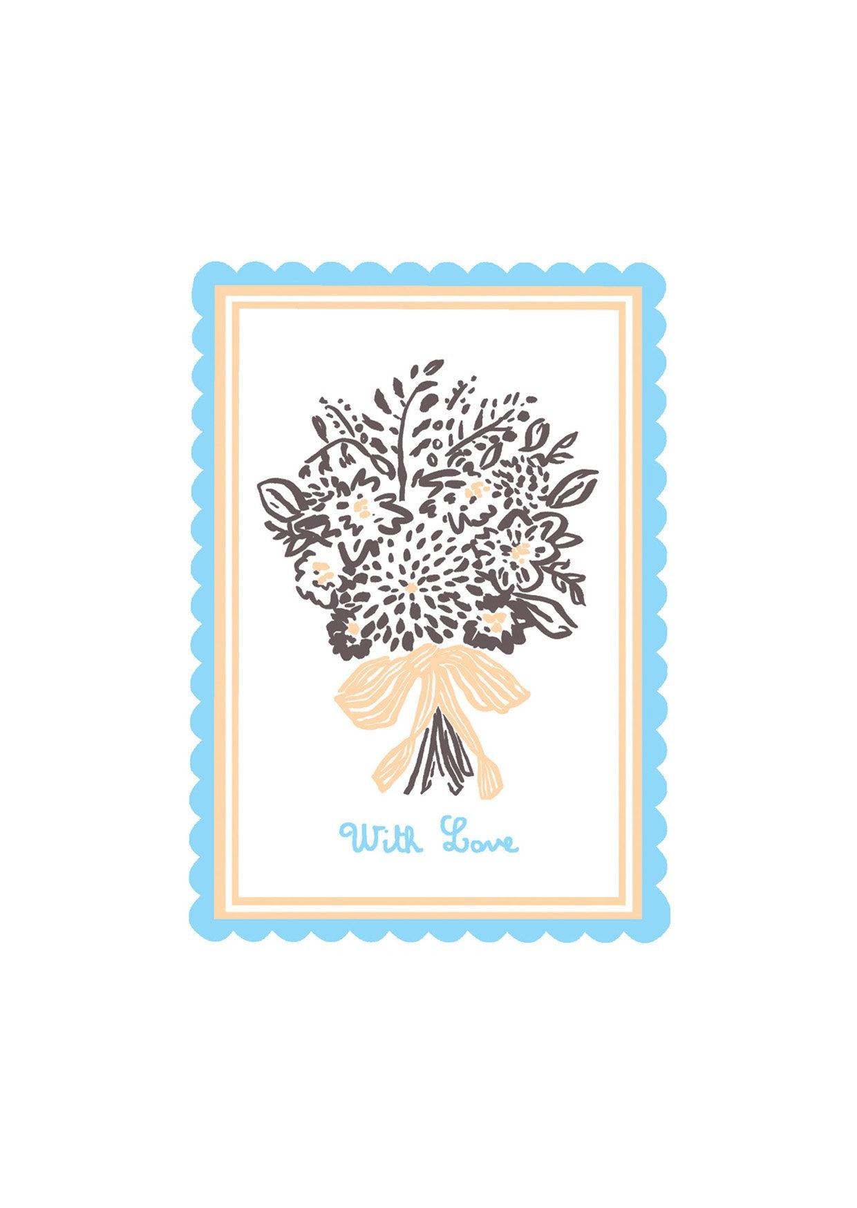 WITH LOVE FLOWERS | CARD BY MERCER MERCER - OTHERLETTERS