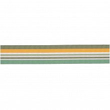 WOVEN RIBBON GREEN MIX 25mm - OTHERLETTERS