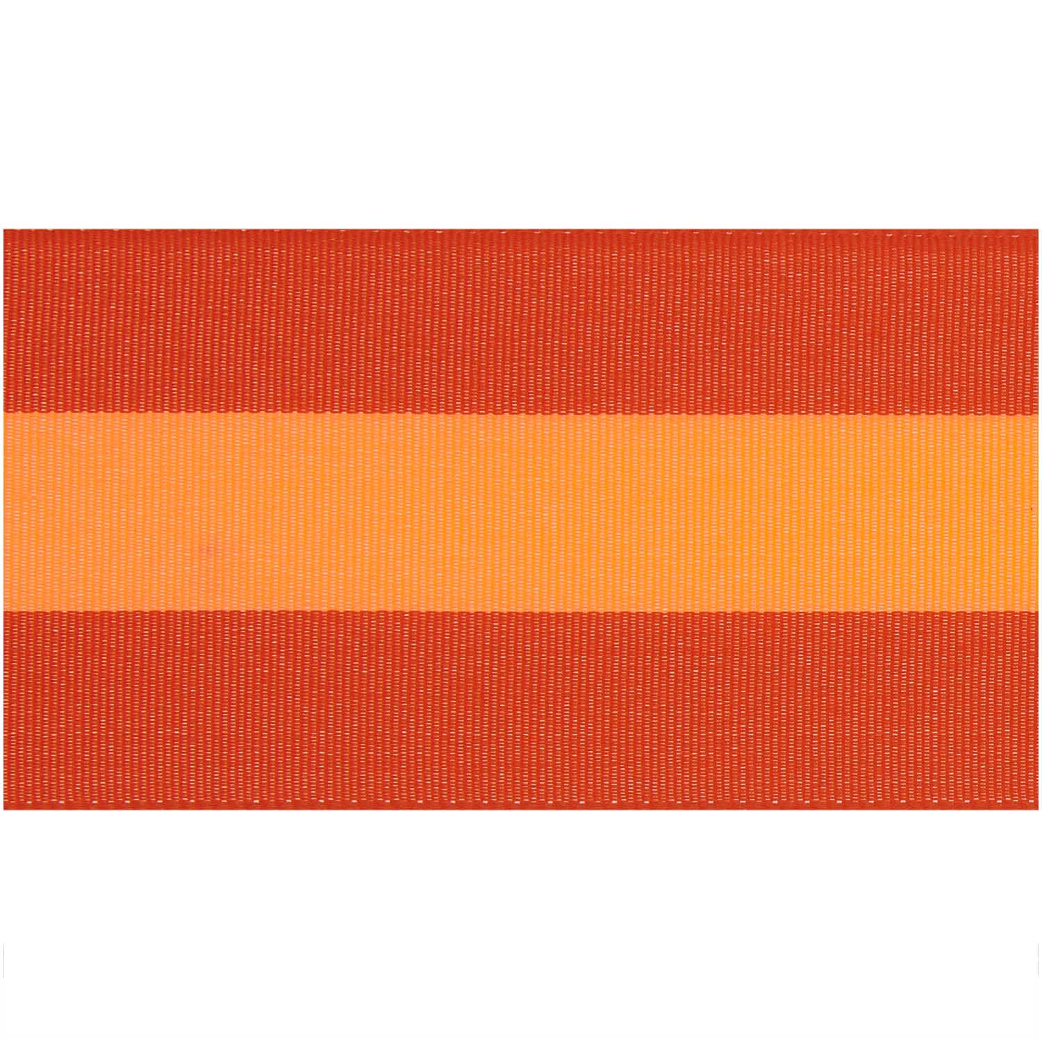 WOVEN RIBBON STRIPED | RED & NEON ORANGE 58mm - OTHERLETTERS