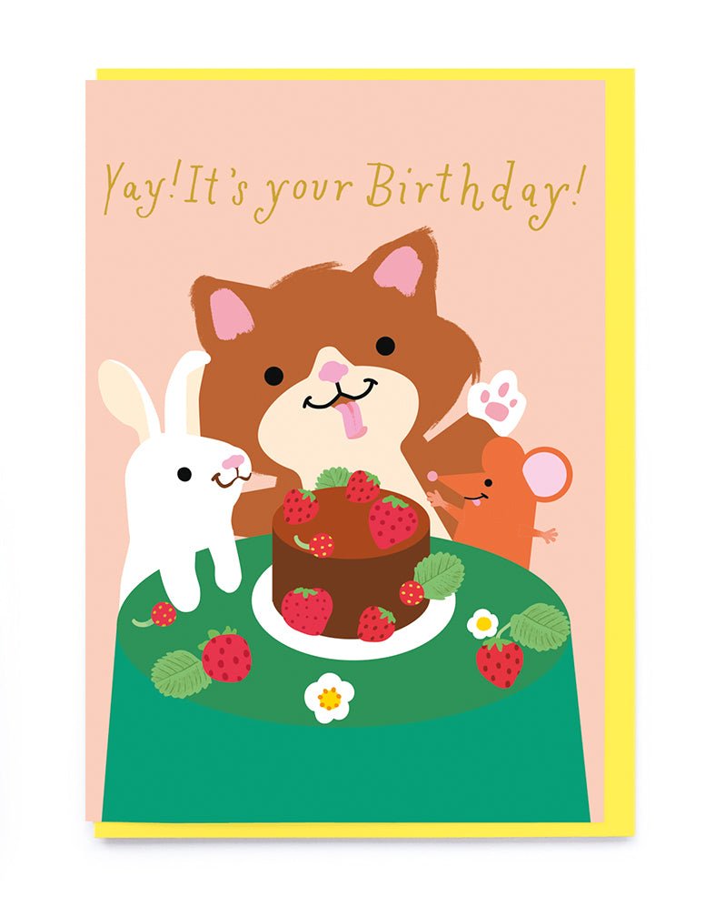 YAY! IT'S YOUR BIRTHDAY! TEA PARTY | CARD BY NOI - OTHERLETTERS