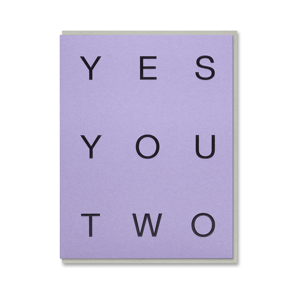 YES YOU TWO | CARD BY 1973 - OTHERLETTERS