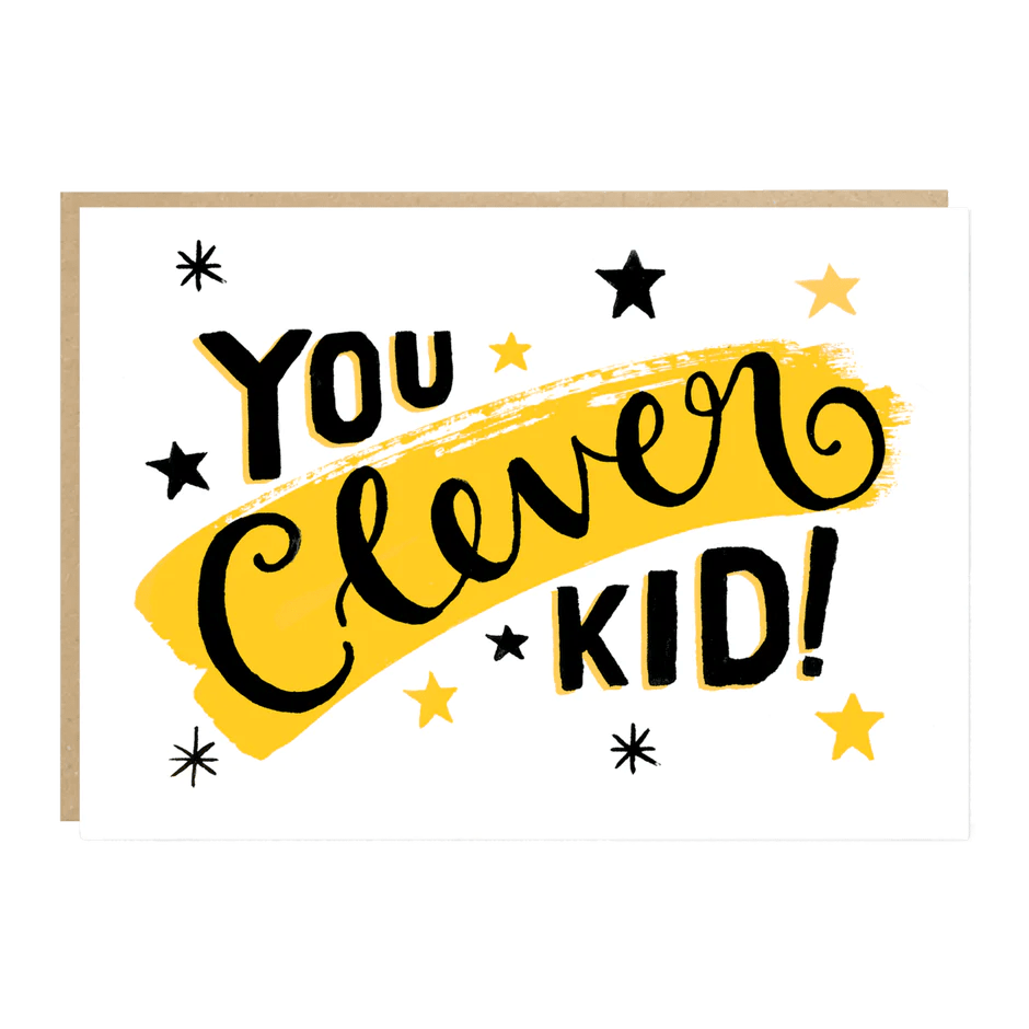 YOU CLEVER KID | CARD BY JADE FISHER - OTHERLETTERS