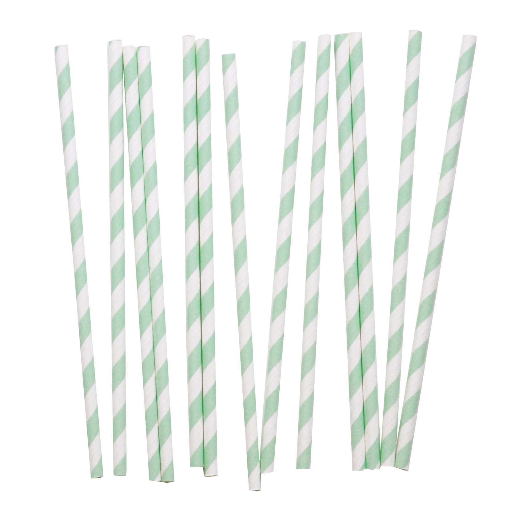 AQUA STRIPES | PAPER STRAWS - OTHERLETTERS