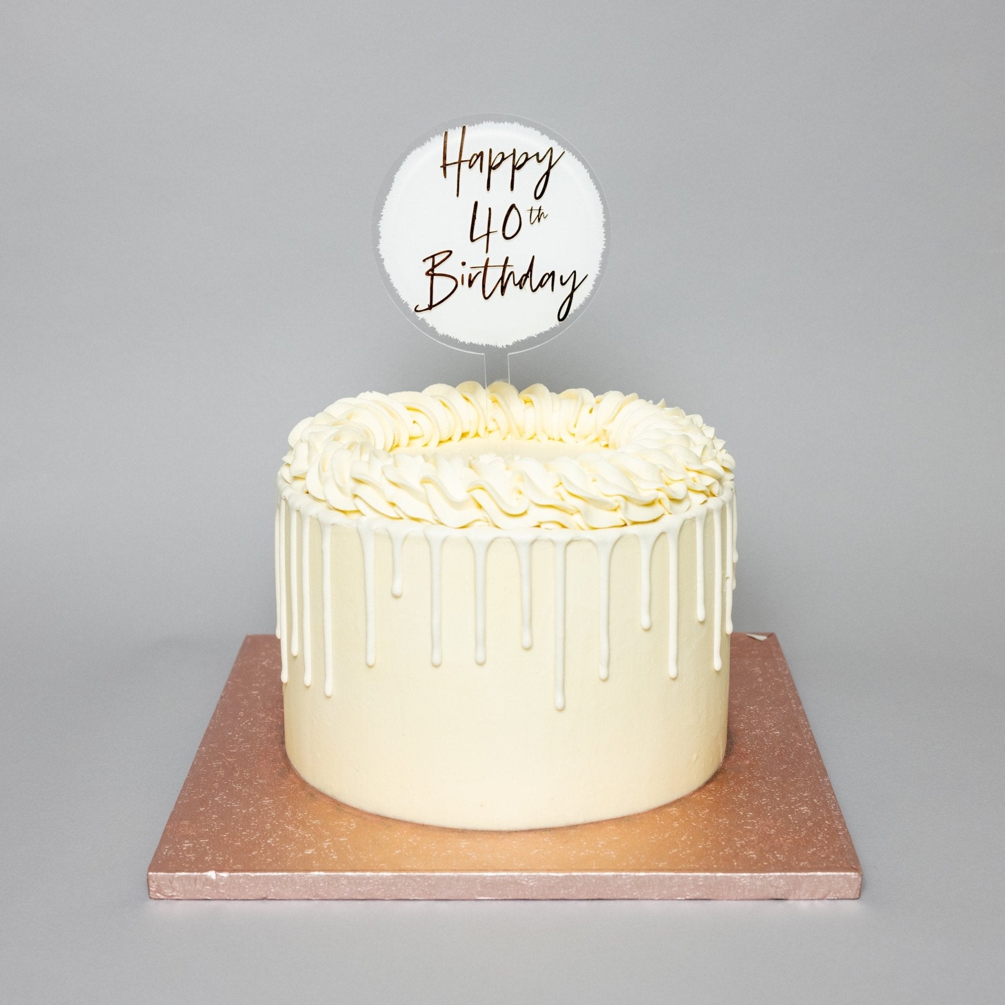 BESPOKE ACRYLIC CAKE TOPPER | CIRCLE - OTHERLETTERS