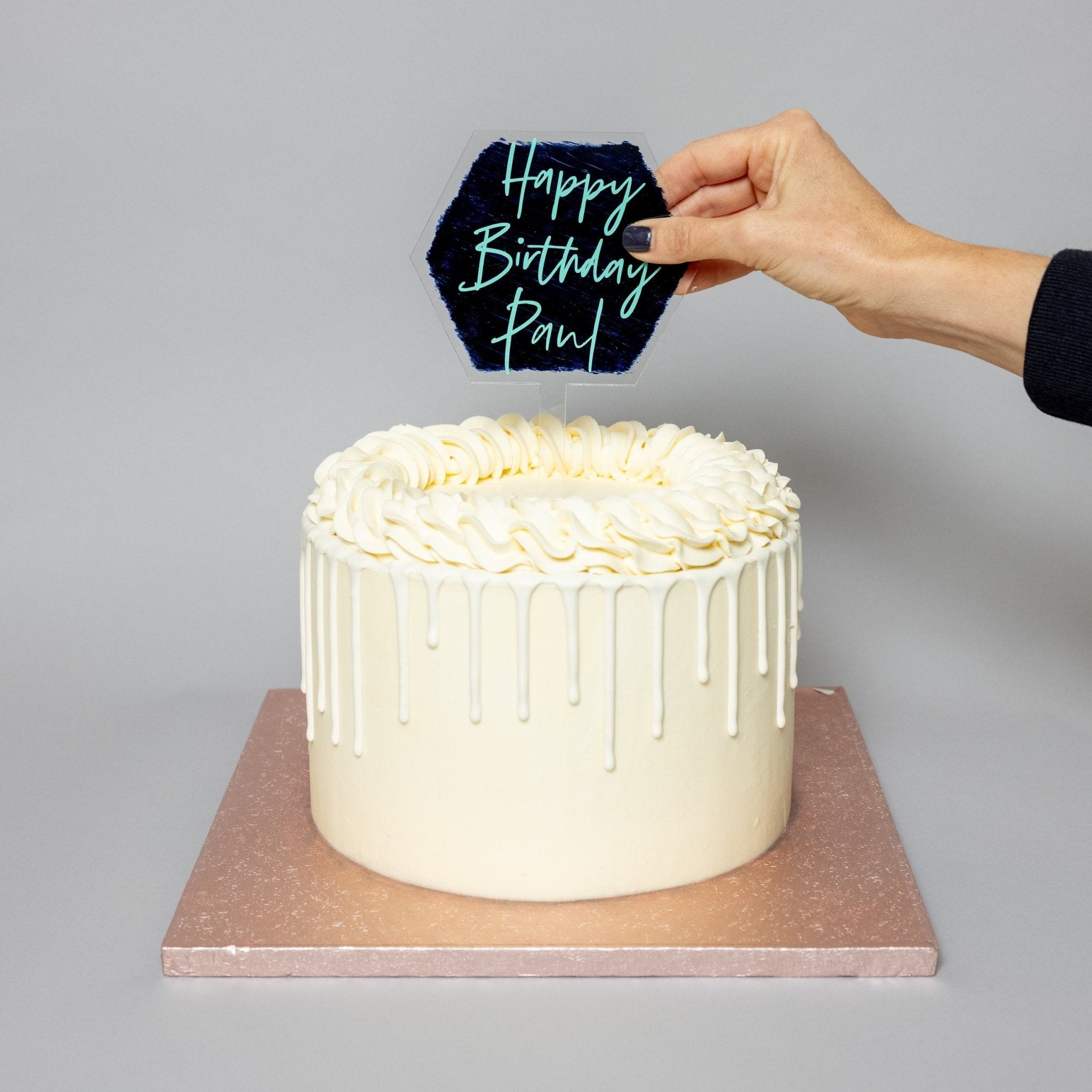 BESPOKE ACRYLIC TOPPER | HEXAGON - OTHERLETTERS