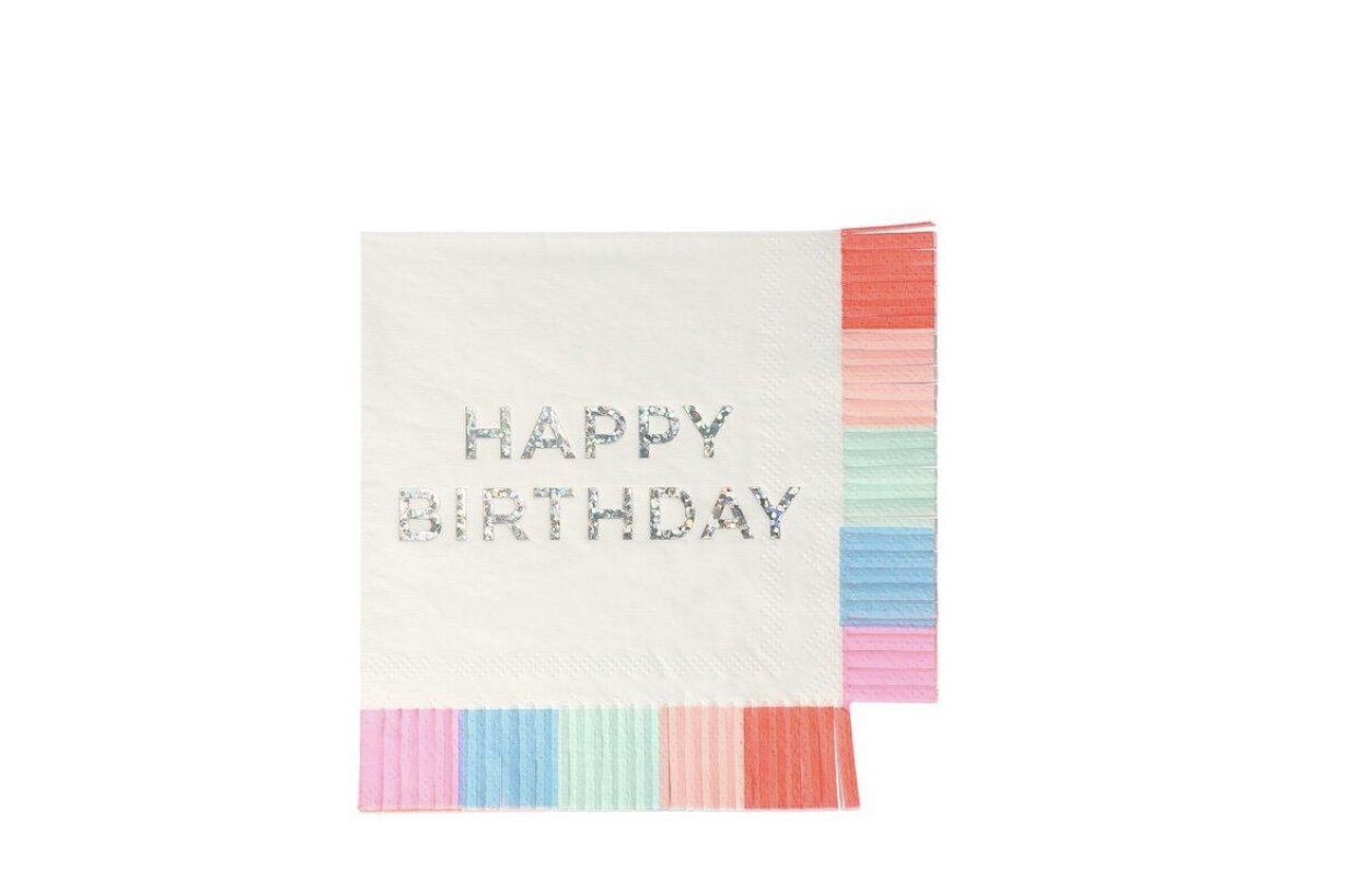 BIRTHDAY FRINGE | NAPKINS - OTHERLETTERS