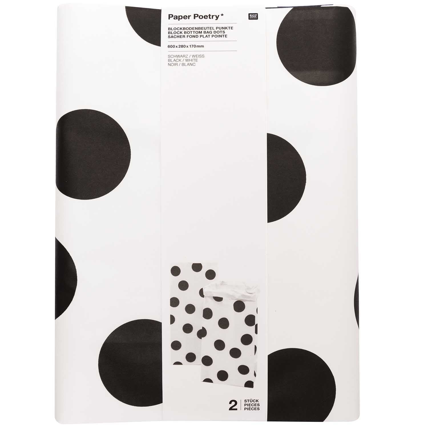 BLACK DOT BLOCK BOTTOM BAG | L - OTHERLETTERS