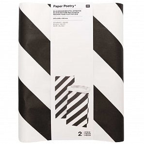 BLACK STRIPES BLOCK BOTTOM BAG | M - OTHERLETTERS